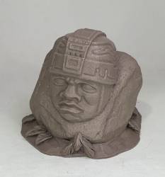 Olmec Head Rock Carving