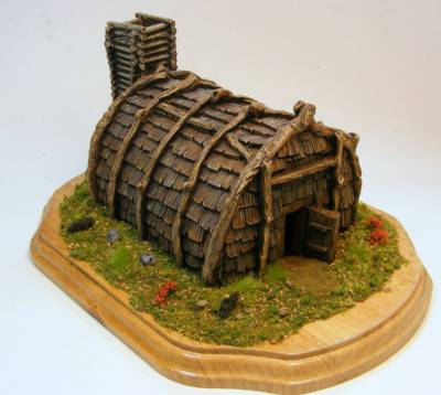 MBA - English Longhouse (28mm scale), Native American structures, ACH28 ...